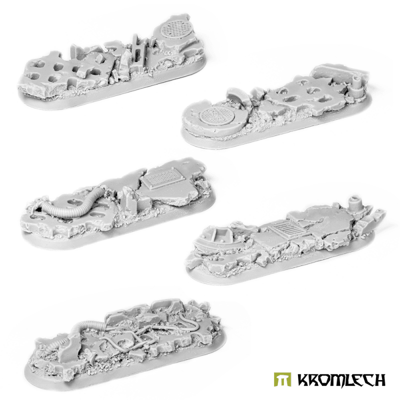 Kromlech Concrete Slabs Bike 70x25mm Set 2 (5) KRRB055 - Hobby Heaven