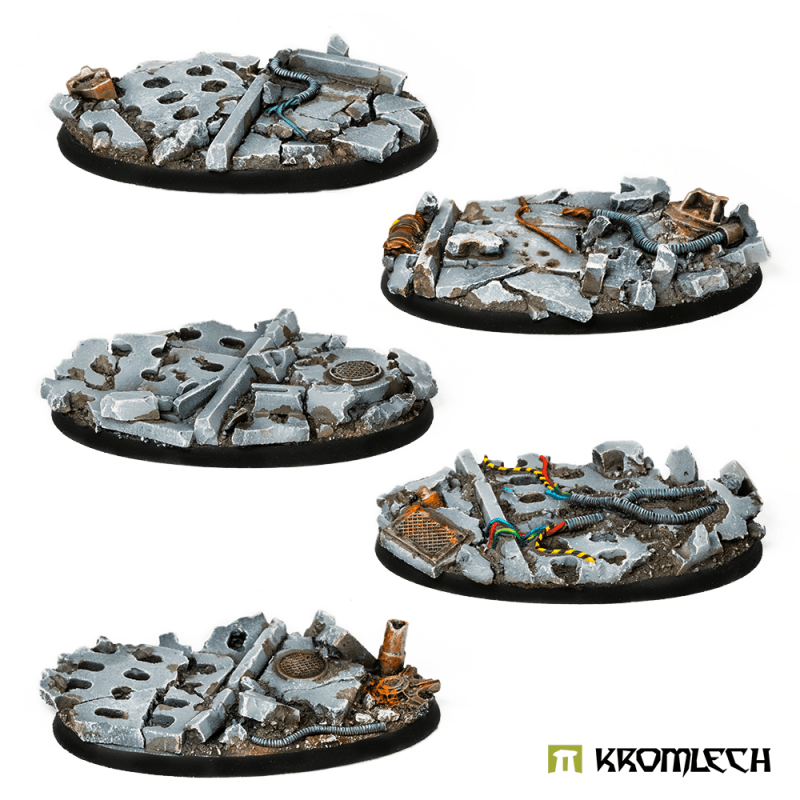 Kromlech Concrete Slabs Oval 75mm (5) KRRB058 - Hobby Heaven