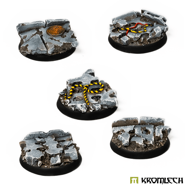 Kromlech Concrete Slabs Round 25mm Set 2 (10) KRRB051 - Hobby Heaven