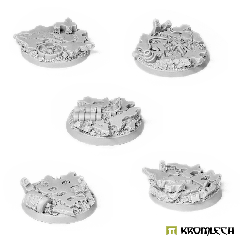 Kromlech Concrete Slabs Round 40mm Set 1 (5) KRRB015 - Hobby Heaven