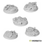 Kromlech Concrete Slabs Round 40mm Set 3 (5) KRRB054 - Hobby Heaven