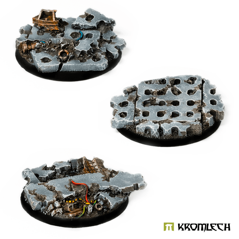Kromlech Concrete Slabs Round 50mm (3) KRRB016 - Hobby Heaven