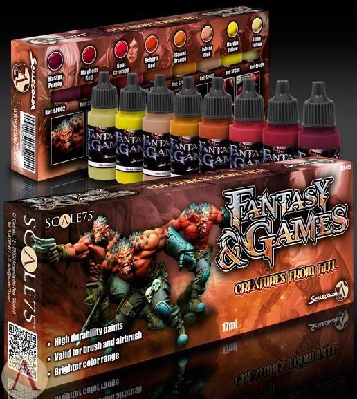 Scale75 Creatures From Hell Paint Set (8 Paints) - Hobby Heaven
