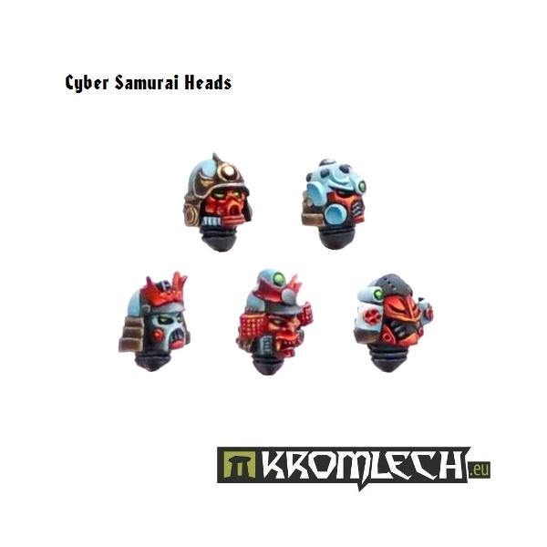 Kromlech Cyber Samurai Heads (10) KRCB027 - Hobby Heaven