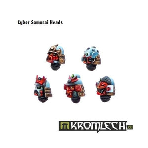 Kromlech Cyber Samurai Heads (10) KRCB027 - Hobby Heaven