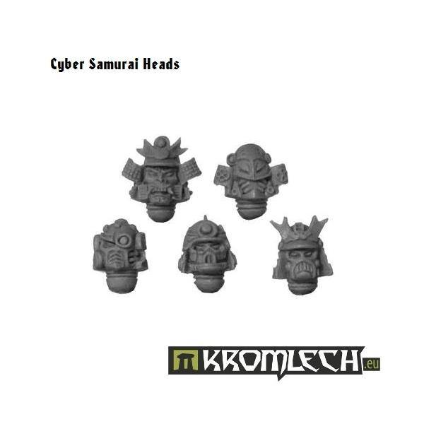 Kromlech Cyber Samurai Heads (10) KRCB027 - Hobby Heaven