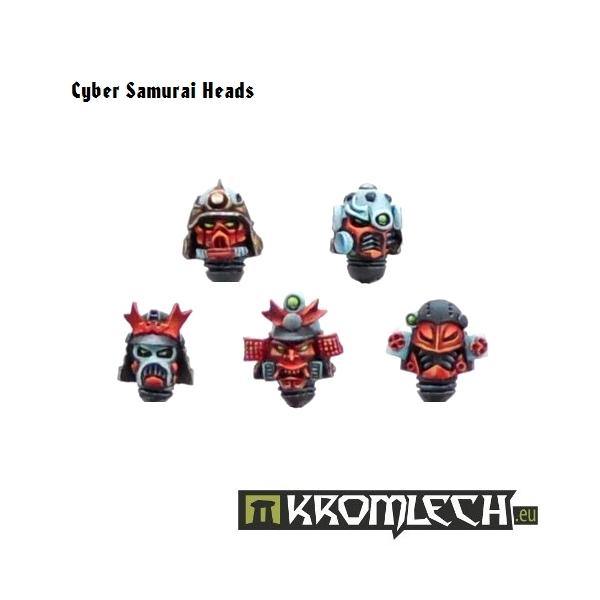 Kromlech Cyber Samurai Heads (10) KRCB027 - Hobby Heaven
