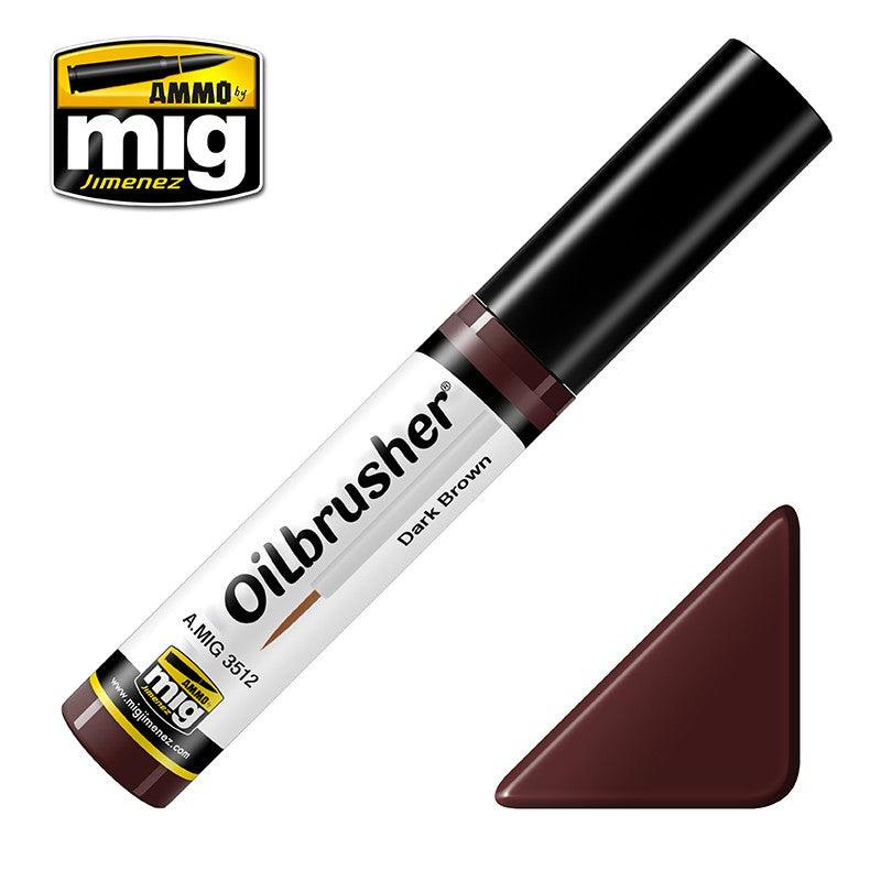 AMMO By MIG Oilbrusher Dark Brown A.MIG-3512 - Hobby Heaven