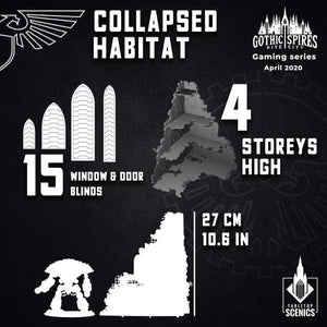 Tabletop Scenics Collapsed Habitat KRTS126 - Hobby Heaven