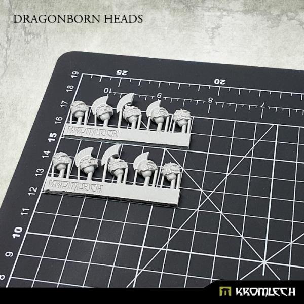Kromlech Dragonborn Heads (10) KRCB221 - Hobby Heaven