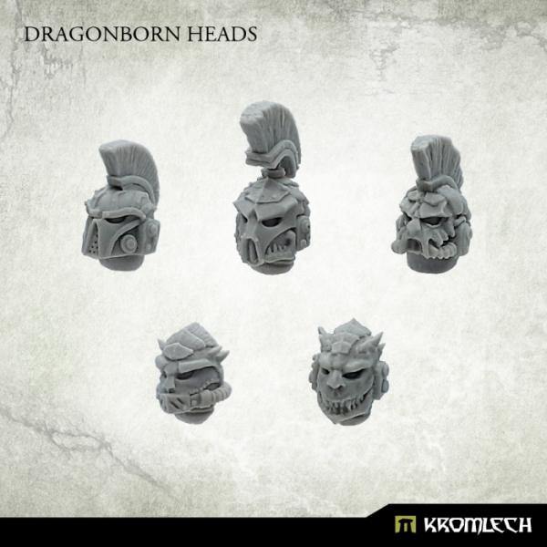 Kromlech Dragonborn Heads (10) KRCB221 - Hobby Heaven