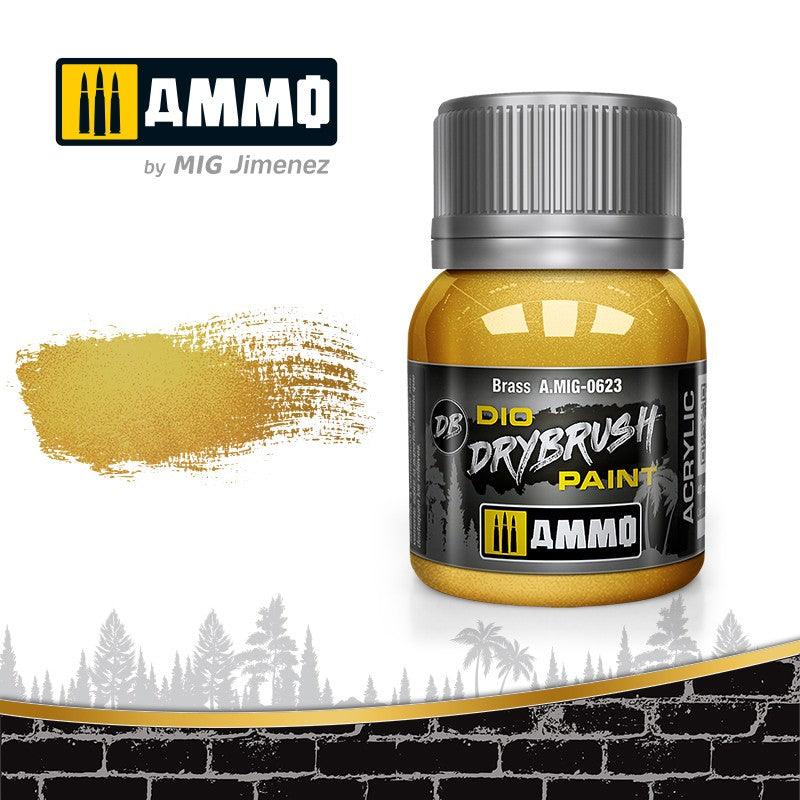 AMMO by MIG Drybrush Brass MIG0623 - Hobby Heaven