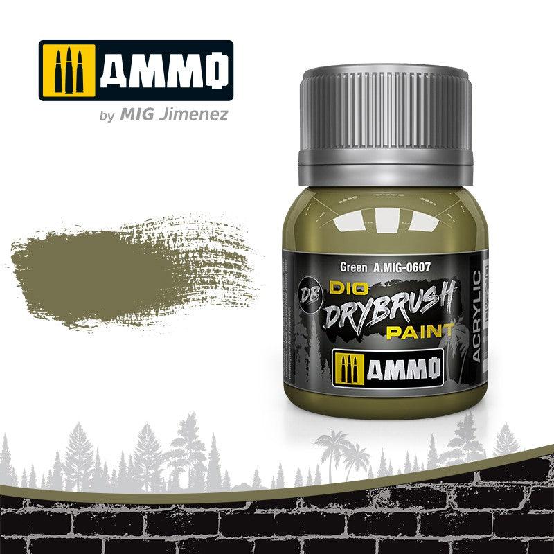 AMMO by MIG Drybrush Green MIG0607 - Hobby Heaven