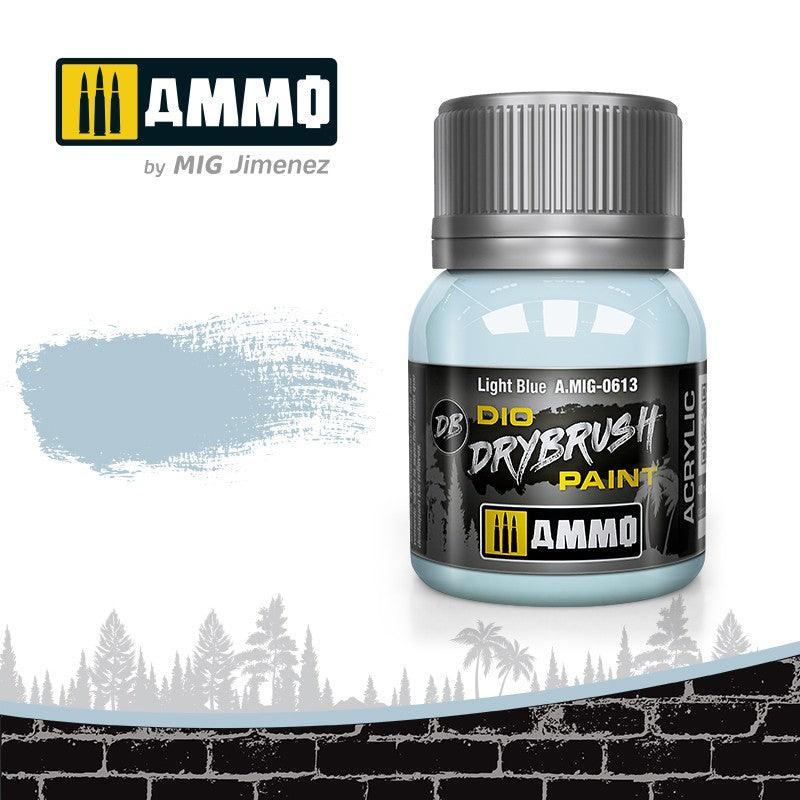 AMMO by MIG Drybrush Light Blue MIG0613 - Hobby Heaven