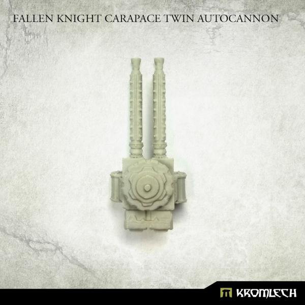 Kromlech Fallen Knight Carapace Twin Autocannon (1) KRVB099 - Hobby Heaven
