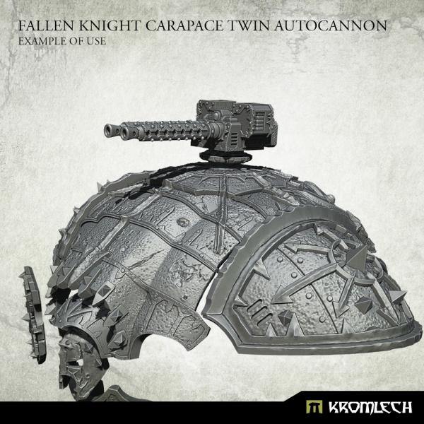 Kromlech Fallen Knight Carapace Twin Autocannon (1) KRVB099 - Hobby Heaven
