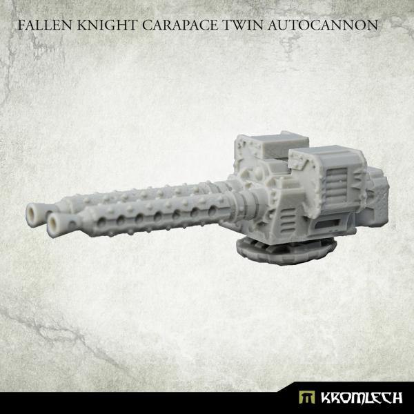 Kromlech Fallen Knight Carapace Twin Autocannon (1) KRVB099 - Hobby Heaven
