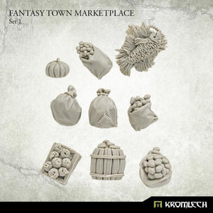 Kromlech Fantasy Town Marketplace Set 1 KRBK063 - Hobby Heaven