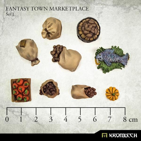 Kromlech Fantasy Town Marketplace Set 1 KRBK063 - Hobby Heaven