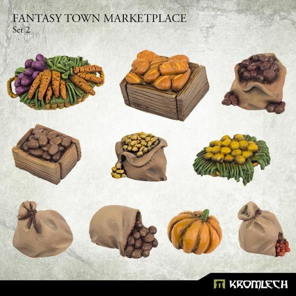Kromlech Fantasy Town Marketplace Set 2 KRBK064 - Hobby Heaven