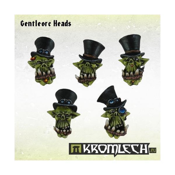 Kromlech Gentleorc Heads (10) KRCB141 - Hobby Heaven