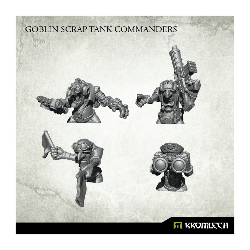 Kromlech Goblin Scrap Tank Commanders (4) KRM139 - Hobby Heaven