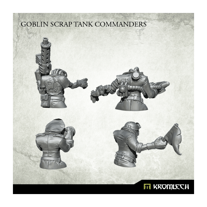 Kromlech Goblin Scrap Tank Commanders (4) KRM139 - Hobby Heaven