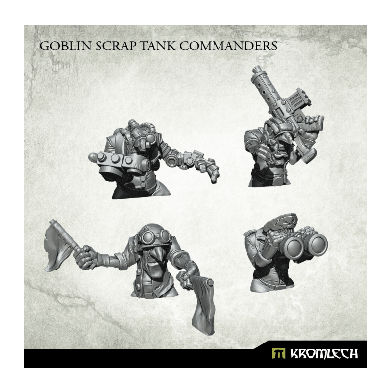 Kromlech Goblin Scrap Tank Commanders (4) KRM139 - Hobby Heaven