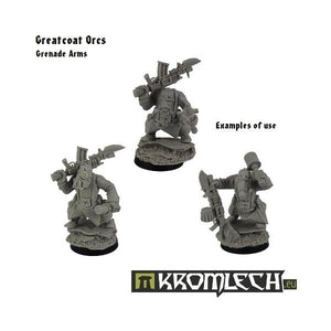 Kromlech Greatcoats Grenade Arms (5) KRCB107 - Hobby Heaven