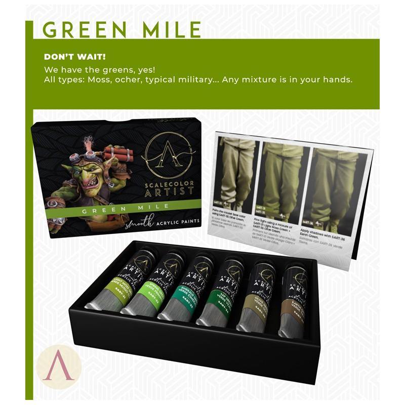 Scale75 Artists Green Mile Paint Set (6 Paints) - Hobby Heaven
