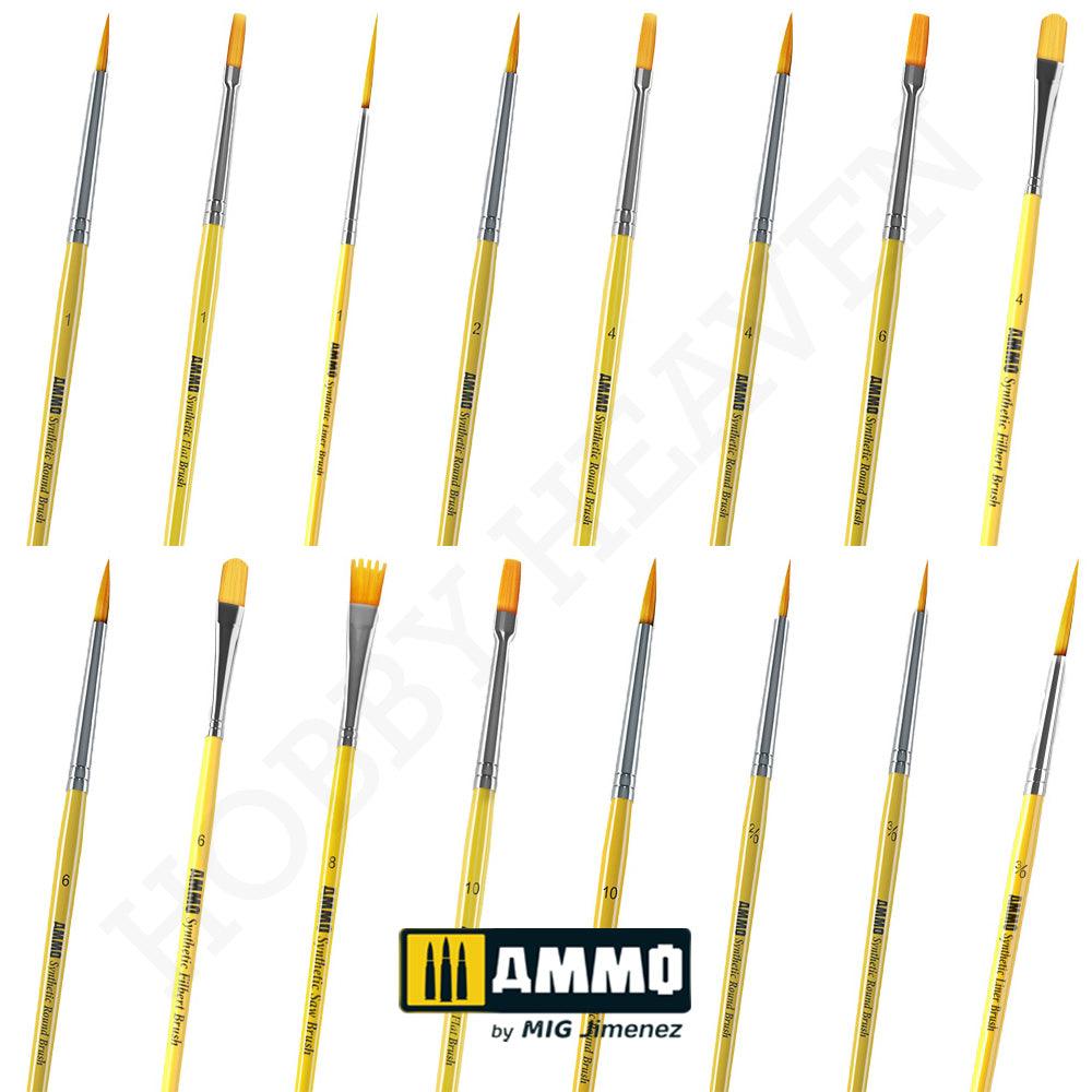 AMMO by MIG Synthetic Brush Range - Hobby Heaven