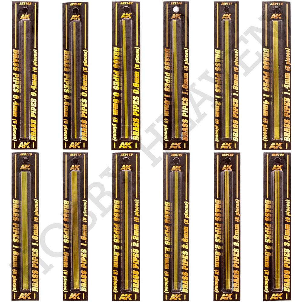 AK Interactive Brass Pipes Range Modelling Dioramas - Hobby Heaven
