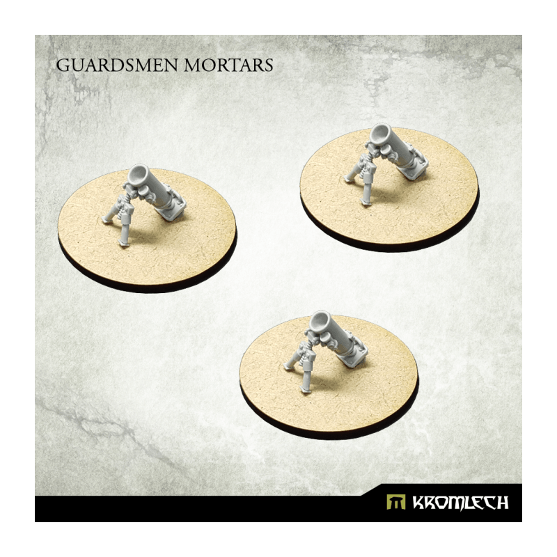 Kromlech Guardsmen Mortars (3) KRM138 - Hobby Heaven