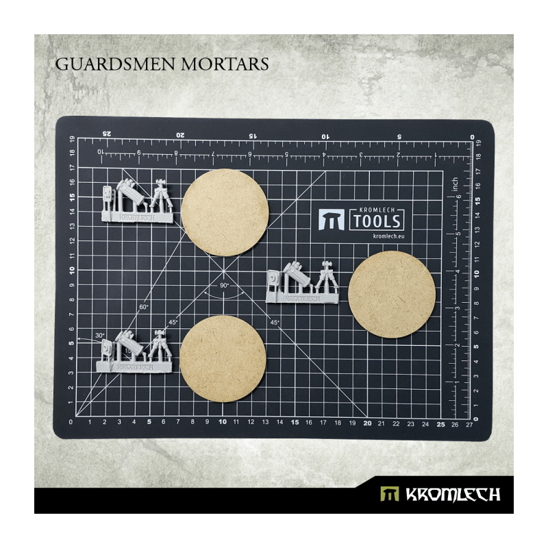 Kromlech Guardsmen Mortars (3) KRM138 - Hobby Heaven