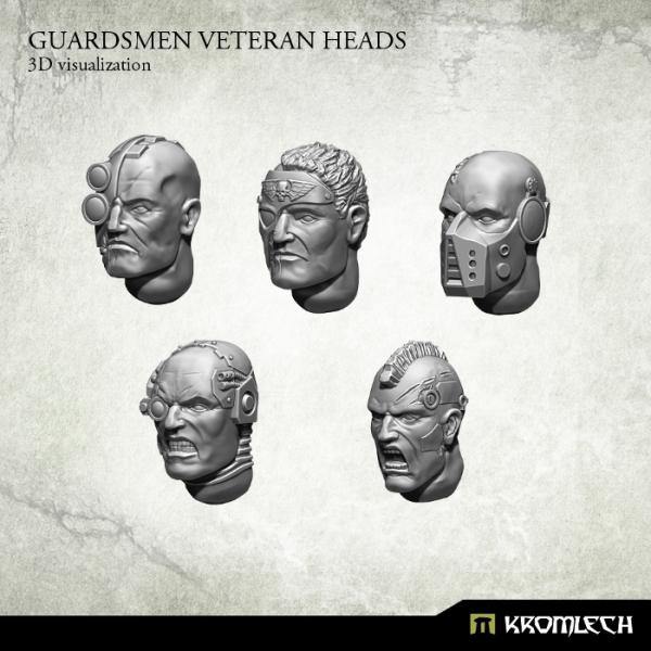 Kromlech Guardsmen Veteran Heads (10) KRCB165 - Hobby Heaven