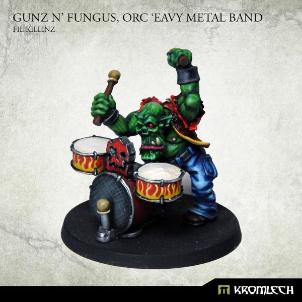 Kromlech Gunz 'N' Fungus, Orc 'Eavy Metal Band (5) KRM151 - Hobby Heaven