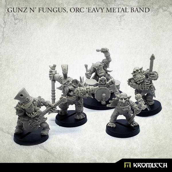 Kromlech Gunz 'N' Fungus, Orc 'Eavy Metal Band (5) KRM151 - Hobby Heaven