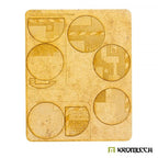 Kromlech Hi-Tech 50mm Round Base Toppers - 50mm (5) KRBT064 - Hobby Heaven