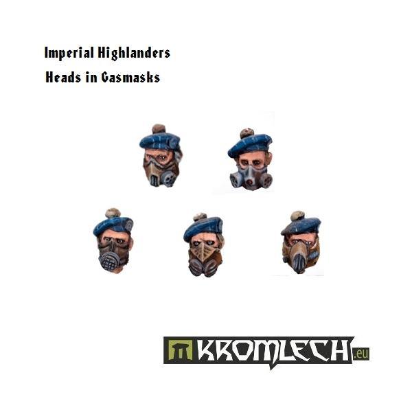 Kromlech Highlander Heads In Gasmasks KRCB102 - Hobby Heaven
