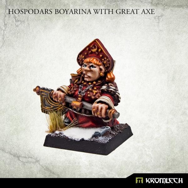 Kromlech Hospodars Boyarina With Great Axe (1) KRM167 - Hobby Heaven