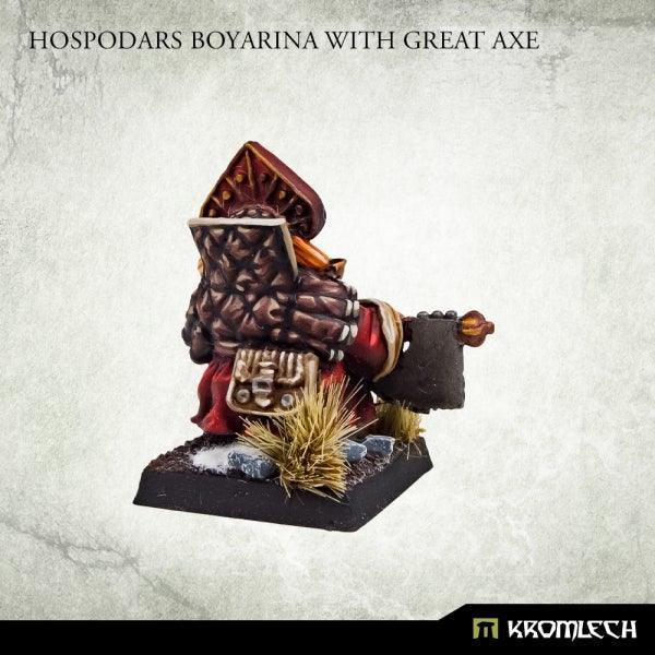 Kromlech Hospodars Boyarina With Great Axe (1) KRM167 - Hobby Heaven