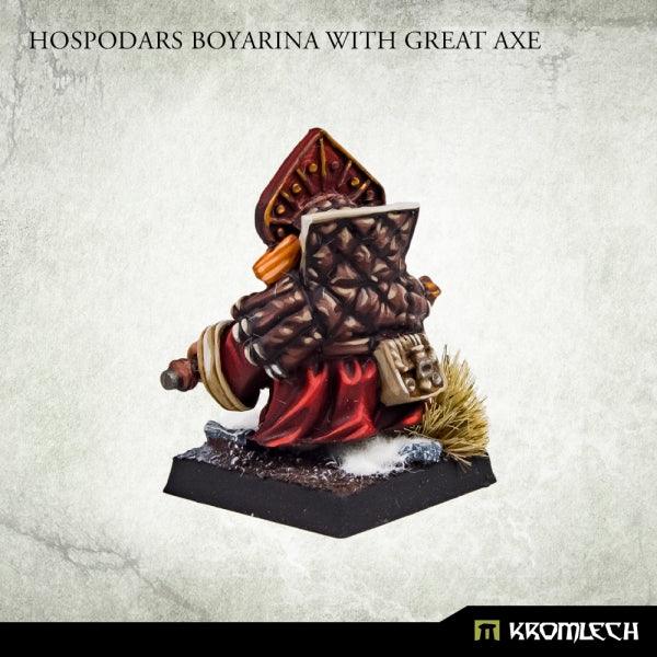 Kromlech Hospodars Boyarina With Great Axe (1) KRM167 - Hobby Heaven