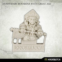 Kromlech Hospodars Boyarina With Great Axe (1) KRM167 - Hobby Heaven
