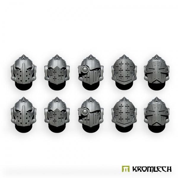 Kromlech Imperial Crusaders Helmet Heads (10) KRCB295 | Hobby Heaven