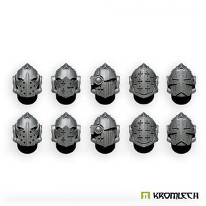 Kromlech Imperial Crusaders Helmet Heads (10) KRCB295 - Hobby Heaven