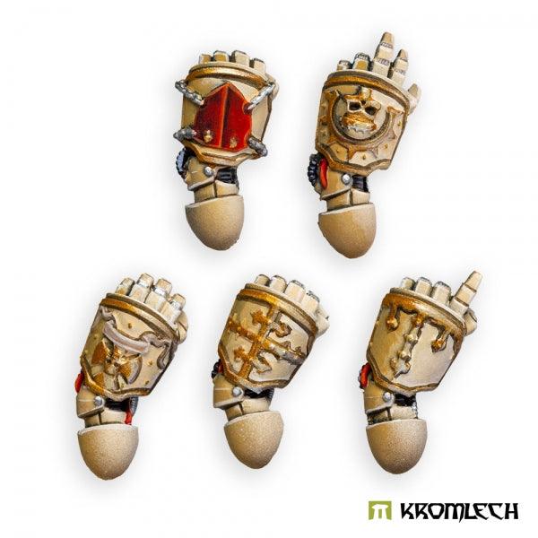 Kromlech Imperial Crusaders Power Gloves - Left (5) KRCB300 - Hobby Heaven