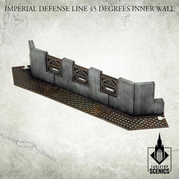 Tabletop Scenics Imperial Defense Line 45 degrees Inner Wall KRTS124 - Hobby Heaven