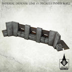 Tabletop Scenics Imperial Defense Line 45 degrees Inner Wall KRTS124 - Hobby Heaven