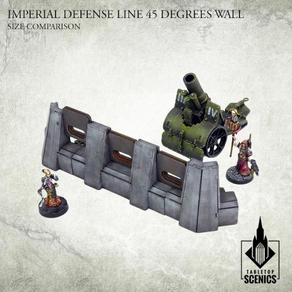 Tabletop Scenics Imperial Defense Line 45 degrees Wall KRTS123 - Hobby Heaven