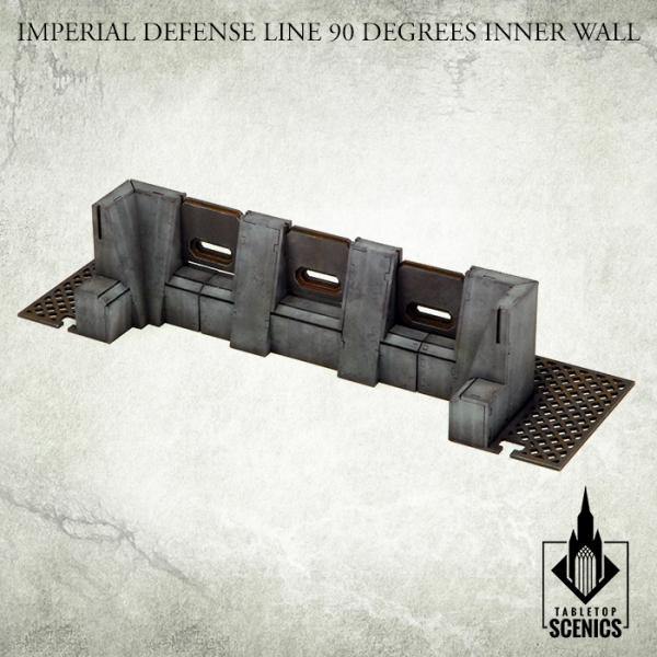 Tabletop Scenics Imperial Defense Line 90 degrees Inner Wall KRTS122 - Hobby Heaven